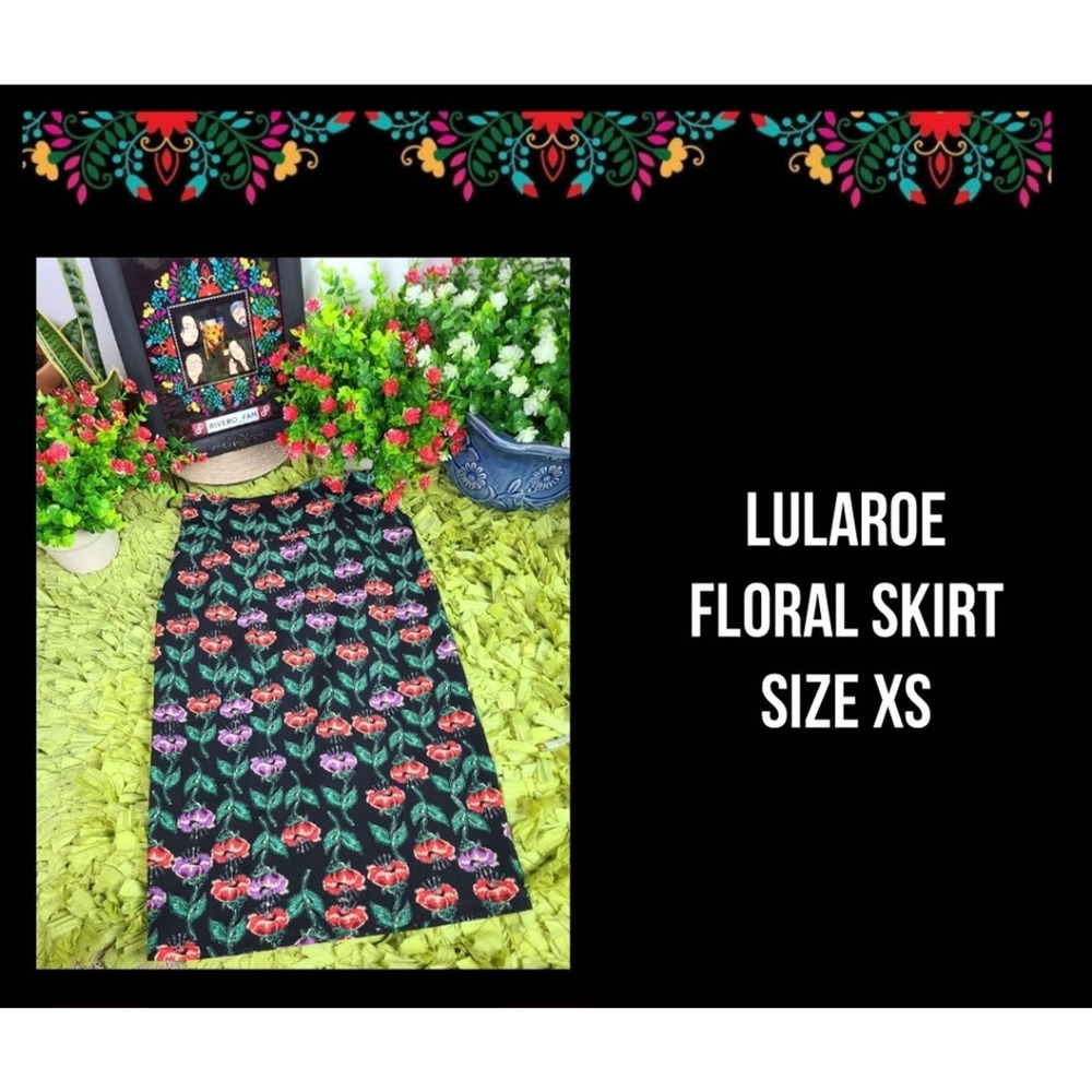LULAROE | FLORAL PENCIL SKIRT